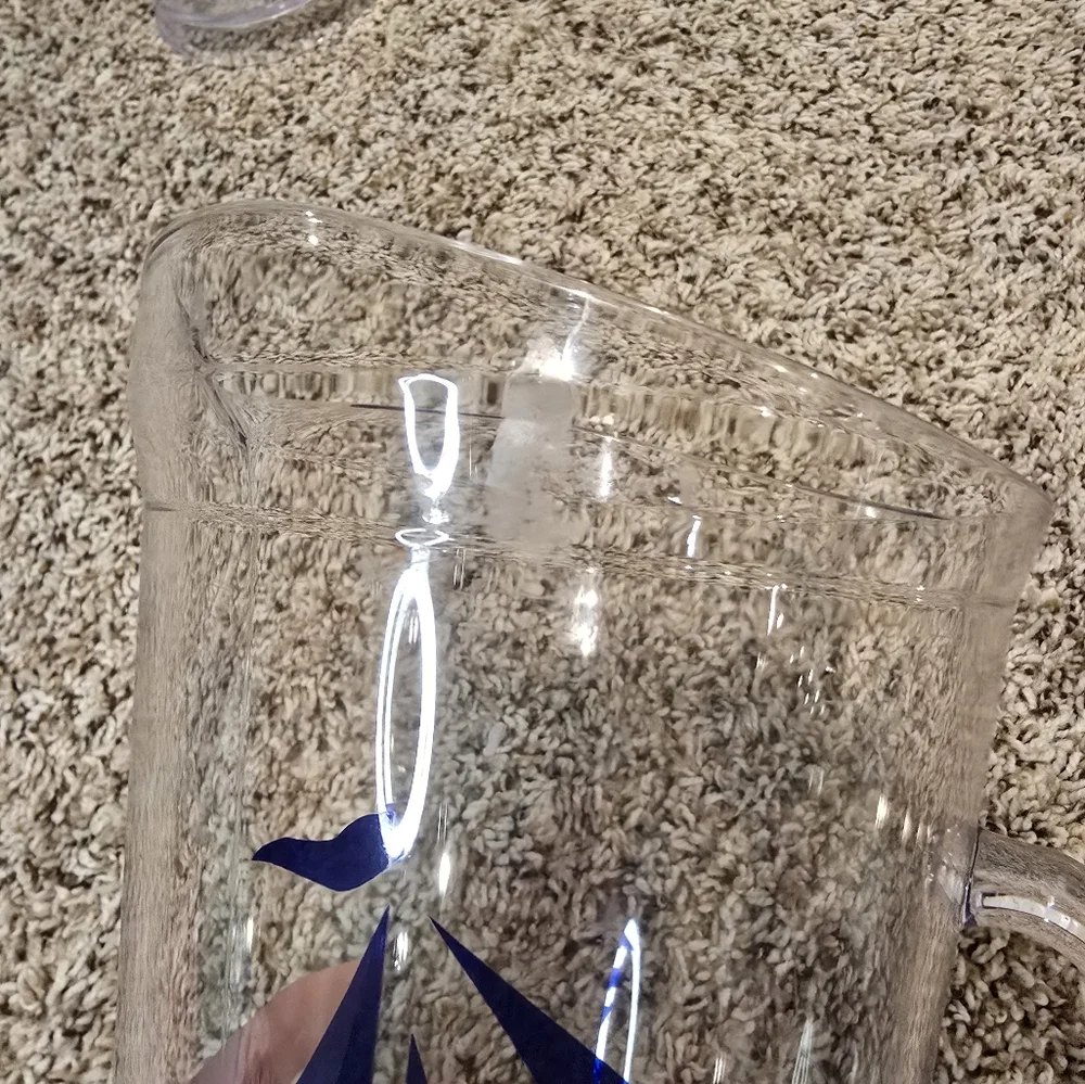 Clear Pitcher Set with Sigma Sigma Sigma Sailboat Design Tri-Sigma Sorority - Picture 6 of 11